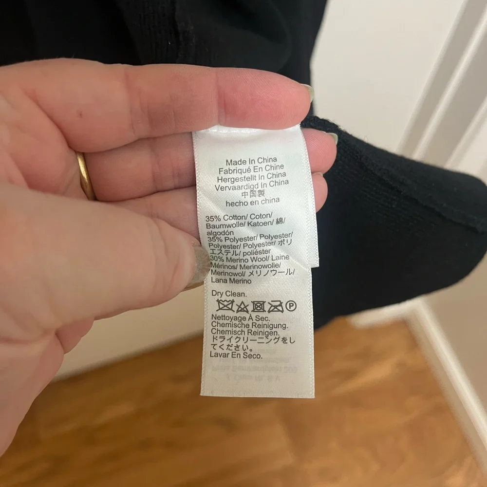 Jcrew Ella open-front long sweater-blazer in Black - Picture 7 of 9